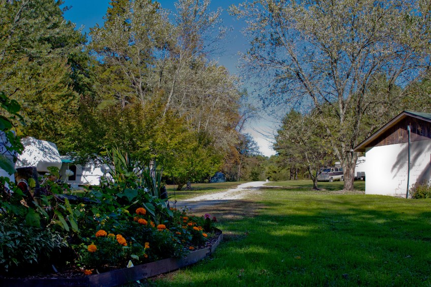 RV Park and Flowers